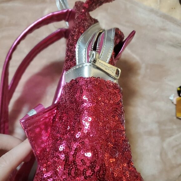 Loungefly Disney Minnie Mouse Magenta Sequin Mini Backpack main image 7